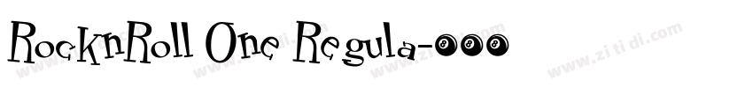 RocknRoll One Regula字体转换
